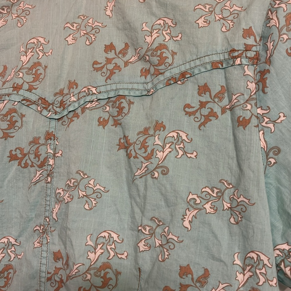 Pearl snap western cowgirl button down M - Picture 6 of 12